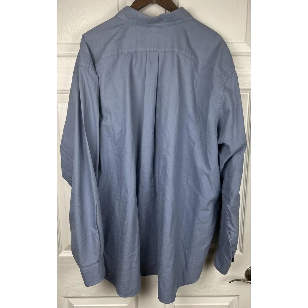 Ralph Lauren Shirt Mens 3XB Blue Button Down Oxford Pony‎ Logo Big & Tall Casual